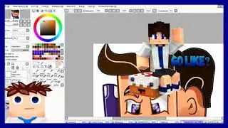 Speed Art for Позитифф | PaintToolSai | Minecraft | Ep.017
