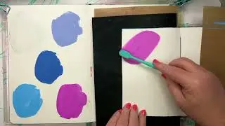 Paint with10 New colours... it's a Joyful Gessoh rainbow from Jane Davenport