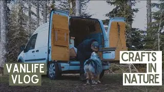 Crafting in my Van - Watercolor Recipe Cards | Vanlife Vlog
