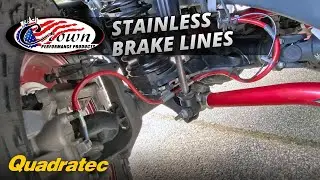 Crown Performance Products Stainless Steel Brake Lines & Speed Bleeders Installed on Jeep Gladiator!