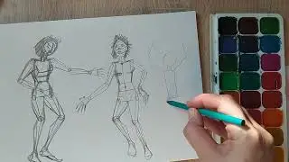 КАК НАРИСОВАТЬ ФИГУРУ ЧЕЛОВЕКА ЛЕГКО  how to draw a human figure easily