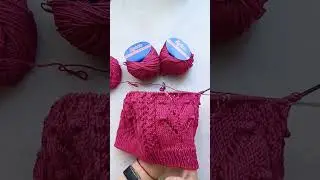 Процесс Ажурный топ спицами😍 #вязаниеспицами #узорыдлявязания #узорыспицами #топспицами #ажурныйтоп