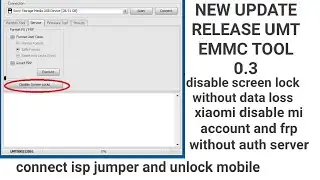 New update release umt emmc tool 0.3 / xiaomi disable MI account and frp without auth server