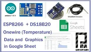 ESP8266 and DS18B20 (Temperature) OneWire to Google Sheets : PDA_Control