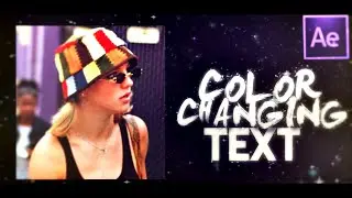 after effects color changing text tutorial
