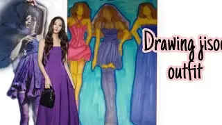 Drawing jisoo outfit #kpop #jisoo #outfit #design