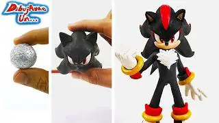 How to Make Shadow The Hedgehog Clay Sculpture | How To Shadow in Clay Tutorial || DibujAme Un...