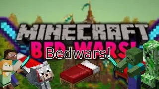Playing Bedwars For the first TIMEE part 1 #video #minecraftpe #bedwars