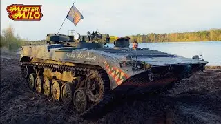 Testing our BMP (VPV1) on the beach!