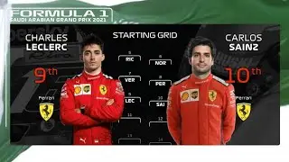 F1 2021 Starting Grid Animation
