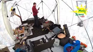 The Coolest Tent Ever! With a Wood Stove. A Tent for Fishing and Travel.
