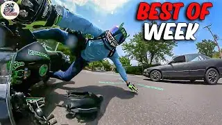 BRUTAL MOTORCYCLE CRASHES | CRAZY & EPIC Motorcycle Moments 2024. #4