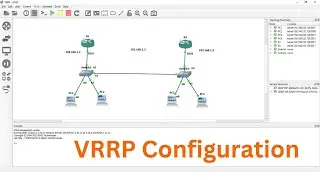 VRRP Configuration in GNS3 LAB | Setup Mastery, Backup and Priority
