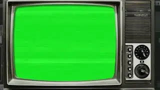 Retro Television Screen l Vintage Tv Green Screen l HD