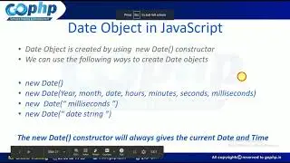 23 - JavaScript Date | Date Object in JavaScript