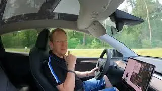 Probefahrt im Tesla Model Y ( sorry für den schlechten Ton auf der Autobahn )