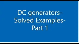 DC generator-part2