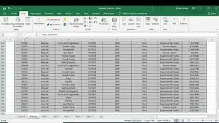 Excel Exercise 10 - Pivot tables & Slicers | Excel formulas and functions