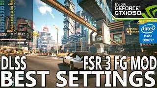 Cyberpunk 2077 on GTX 1050 | Best Optimized Settings | FSR 3 FG Mod | 1080p | 