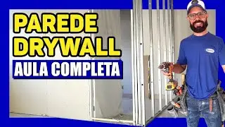 🔵COMO fazer PAREDE DE DRYWALL [PASSO A PASSO] completo - DIVISÓRIA DE GESSO ACARTONADO