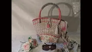 Tutorial Borsa con cannucce di carta