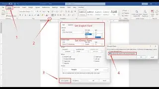 How to set default font in Microsoft Word