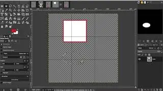 How to add shapes in GIMP |  rectangle, circle, oval, custom shape