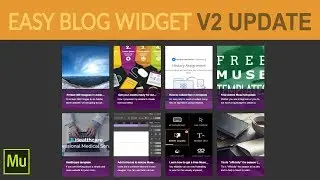 Easyblog widget V2 | Adobe Muse widget updated