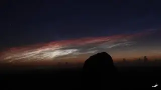 Lichtende nachtwolken (NLC) boven het Dwingelderveld, 21 juni 2019