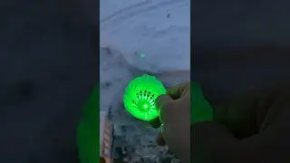Throwback Thursday Led Shuttlecock in Snow #badminton #badmintonlovers #shuttlecock