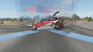 Cars vs Glass Press #1 BeamNG Drive