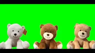 green screen HD screen animation effects background modified sequences arranged teddy
