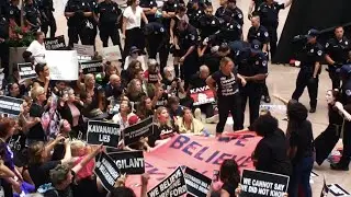 Mass arrests after thousands show up in DC to stop Kavanaugh's confirmation to the Supreme Court.