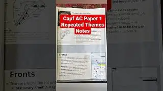 Capf AC Paper 1 Notes 