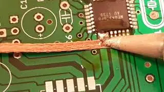 Soldering Atmega328PB / TQFP32 without any special equipment.