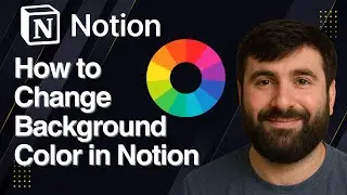 How to Change Background Color in Notion | Quick Tutorial 2025