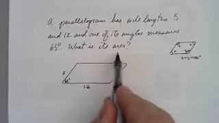 Area of a Parallelogram problems