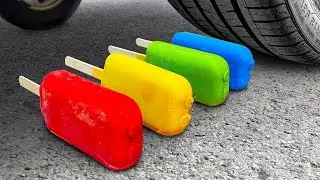 Satisfying Video ASMR Crushing Crunchy & Soft Things by Car  !! EXPERIMENT