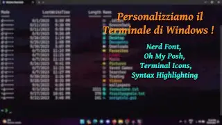 Personalizzazione Windows 1 : Terminale