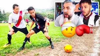 REACCIONANDO A FUTBOL CALLEJERO ft. Vitu *ENTRADAS SALVAJES, GOLAZOS Y MUCHOS PERROS*