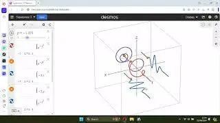 Graph Equation of Quantum Waves run by Desmos Calculator Software