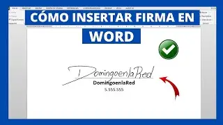 Cómo HACER una FIRMA DIGITAL en un DOCUMENTO WORD 🔥