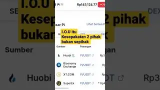 I.O.U adalah kesepakatan Dua Pihak (Pi Network Listing)
