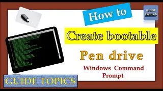 how to create bootable usb | bootable usb cmd | @GUDIETOPICS