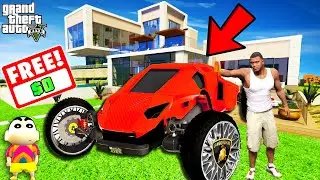 If Franklin Touch ANYTHING Turns FREE in GTA 5 | SHINCHAN and CHOP