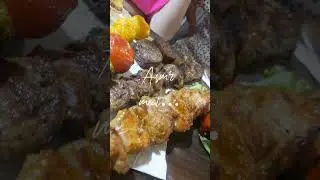 Asmr meat and shashleek🍢 #shashleek #asmr #food #cooking #unboxing #asmrchina #shorts