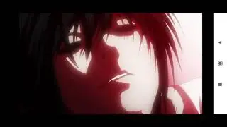 момент из "Тетради Смерти" / "Death Note"  Лайт на могиле Л