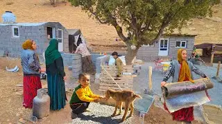 🌧️🏡Autumn Rain Surprises Amir's Family on the Farm!