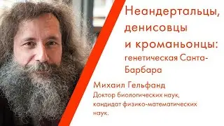 Лекция Михаила Гельфанда «Неандертальцы, денисовцы и кроманьонцы: генетическая Санта-Барбара»