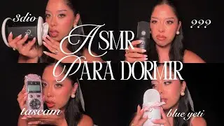 ASMR en Español | ♥ Susurros cerquitas con 4 micrófonos diferentes (blue yeti, tascam, 3dio, lofi)